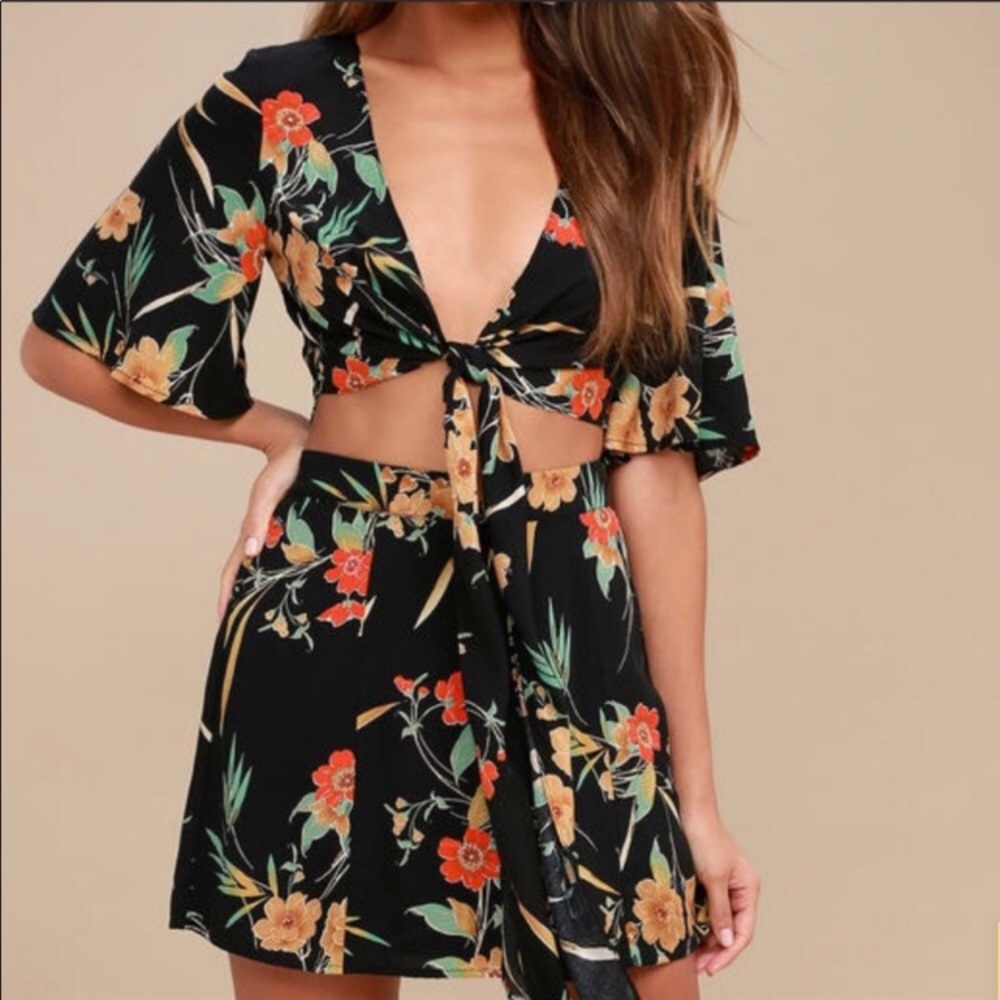 Lulus floral two piece